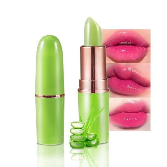 BINGBRUSH Aloe vera Color Changing Lipstick Queen,Moisturizer Long Lipstick