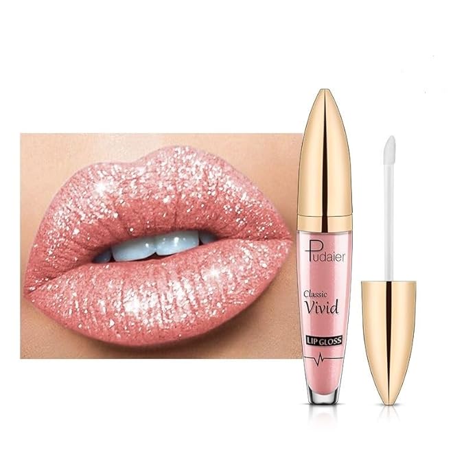 Popular Pudayier matte pearl lip gloss non-stick cup lip glaze coloring liquid lipstick lip honey (05)
