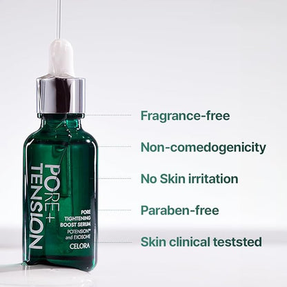 Potension Pore Tightening Boost Serum - Advanced Korean Skincare Pore Minimizer with Exosome Technology, Targets Excess Sebum & Impurities (1.01 fl.oz)