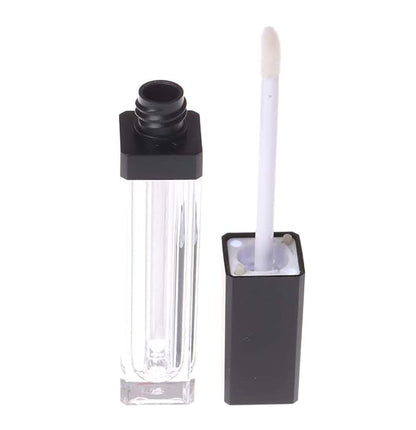 10 Pcs 7.5ml Square Clear Plastic Lip Gloss 7.5ml