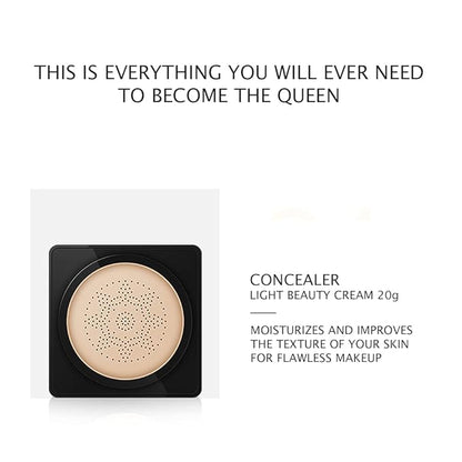 VENZEN Makeup Beauty Cream 3pcs Gift Box Carpet Flowers Colors Ivory White Foundation Powder Moisturizing Concealer Lipstick