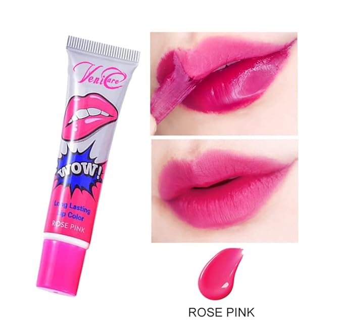 6 Colors Tattoo Magic Color Peel Off Mask Tint Long Lasting Waterproof Lip Gloss