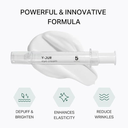 Y’OUR Retinol Brightening Eye Cream: Anti-Aging for Dark Circles & Puffiness; Removes Under Eye Bags; Ultimate Repair for Wrinkles & Crow’s Feet; Hydrating & Illuminating Care. Made in USA