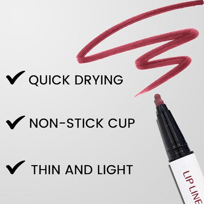 Mocha Nude Matte Lip Tint Stain Pen,Versatile Lip Set,Long