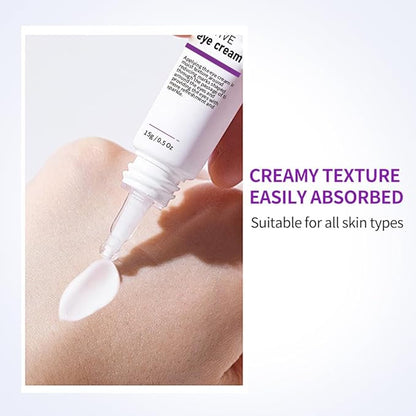 VGO Snail Mucin 92% Moisturizer 1.76 Fl Oz + Eye Cream for Dark Circles and Puffiness 0.5 Fl Oz