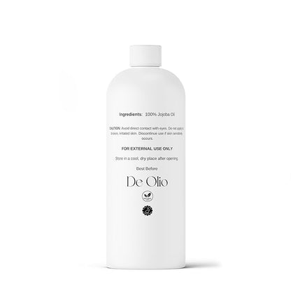 | Golden Jojoba Oil | 100% Pure & Natural | Face, Hair and Body | Cold Pressed | Soap Making & Massage | Carrier Oils | 32fl. oz. (946 mL)