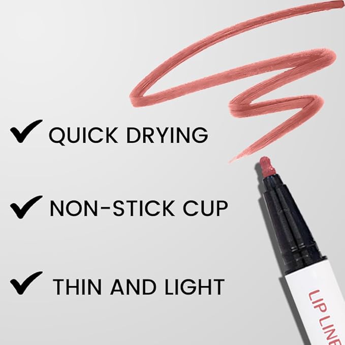 Mocha &nude Matte Lip Tint Stain Pen 2 Pen,Long