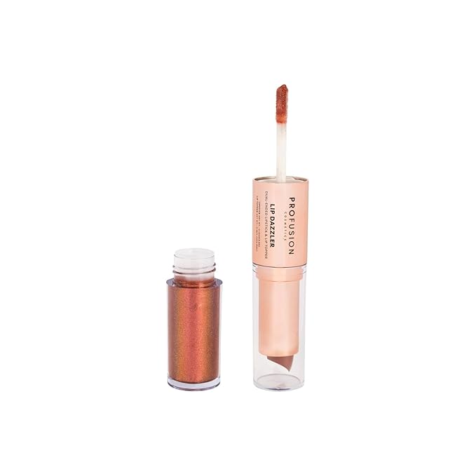 Profusion Cosmetics Lip Dazzlers Lipstick, Get Attractive Lips with Glamour Shine Dual Ended Lip Dazzler, Make Your Lips Pop With Shimmer Matte Makeup Tools (Radiant Sparkle)