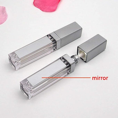 10 Pcs 7.5ml Plastic Square Clear Lip Gloss 7.5ml