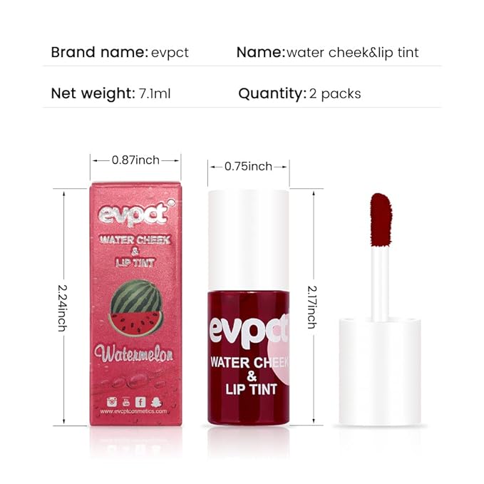 BINGBRUSH 4Pcs Bright Vivid Color Lip Tint With BINGBRUSH