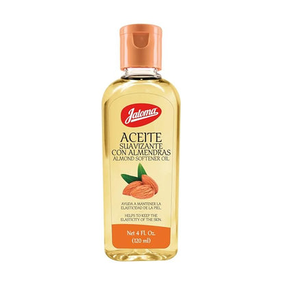 Jaloma Almond Oil, Nourishing Skin Softener for Lasting Elasticity, 4 FL Oz Bottle.