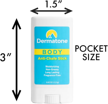 DERMATONE Anti-Chafe Body Stick | 2-Pack