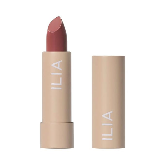 ILIA - Color Block Lipstick | Non-Toxic, Vegan, Cruelty-Free, Hydrating + Long Lasting, No Budge Color with Full Coverage (Wild (Rose Mauve With Neutral Undertones), 0.14 oz | 4 g)