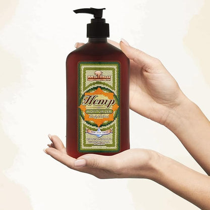 Malibu Tan Body Lotion for Dry Skin HEMP Moisturizer, 18 fl oz - NEW