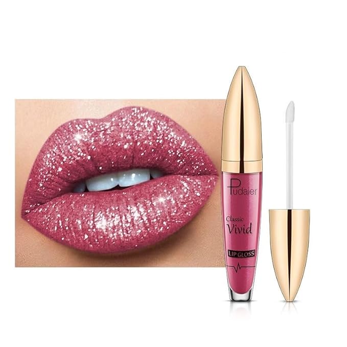 Popular Pudayier matte pearl lip gloss non-stick cup lip glaze coloring liquid lipstick lip honey (01)