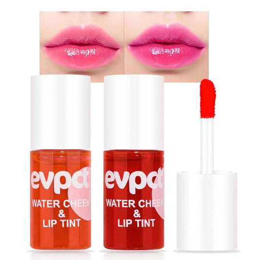 BINGBRUSH 2Pcs Bright Vivid Color Lip Tint With BINGBRUSH