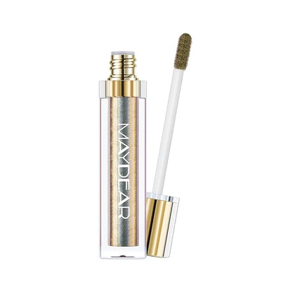 Maydear Chameleon Lipstick, High Pigmented Gold Lipstick for Women Metallic Shine Lip Gloss, Full-Coverage Multichrome Lipstick Long Lasting Rainbow Lip Makeup, Golden Bronze(07)