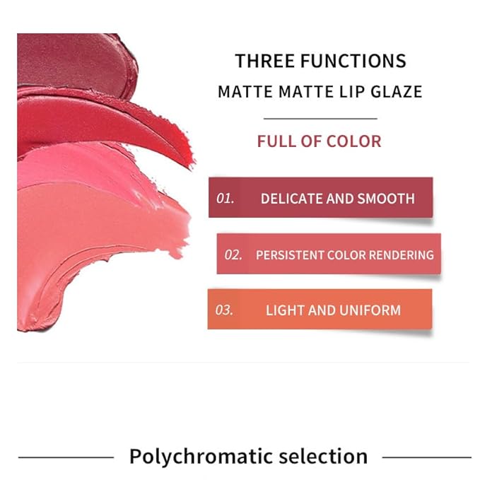 12-color matte non-stick cup lip glaze non-decolorizing Black non-stick 2 l