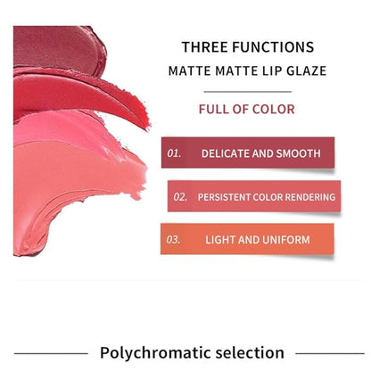 12-color matte non-stick cup lip glaze non-decolorizing Black non-stick 2 l