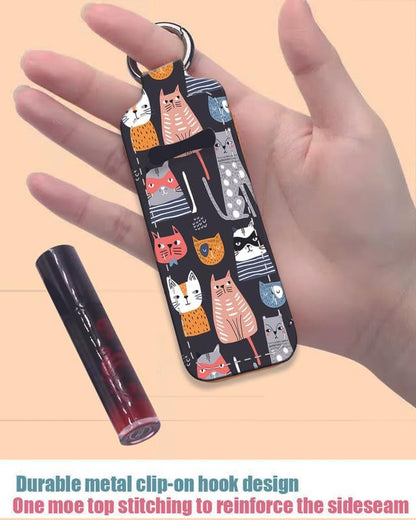 Chapstick Holder Keychain Holder Neoprene Lip Balm Lipstick
