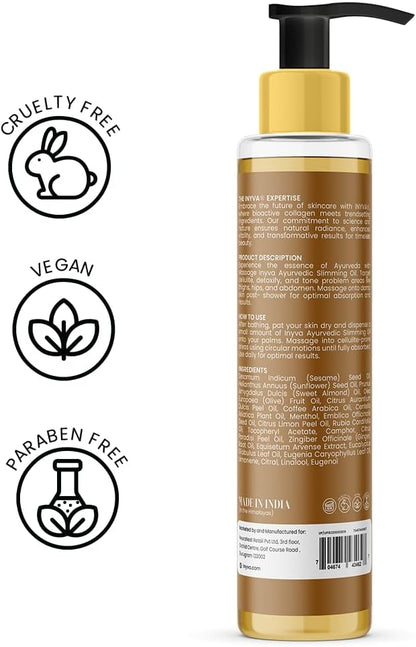 ContourSculpt Anti-Cellulite Slimming Massage Oil | with Natural Omega 3, 6 & Vitamin E | Hydrating & Nourishing | for All Skin Types - 6.7 Oz
