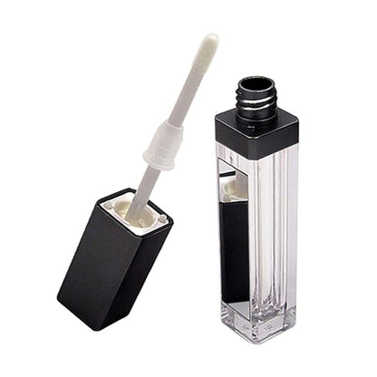 10 Pcs 7.5ml Square Clear Plastic Lip Gloss 7.5ml