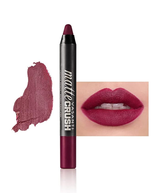 VASANTI Matte Crush Lipstick Pencil (Berry First Kiss High