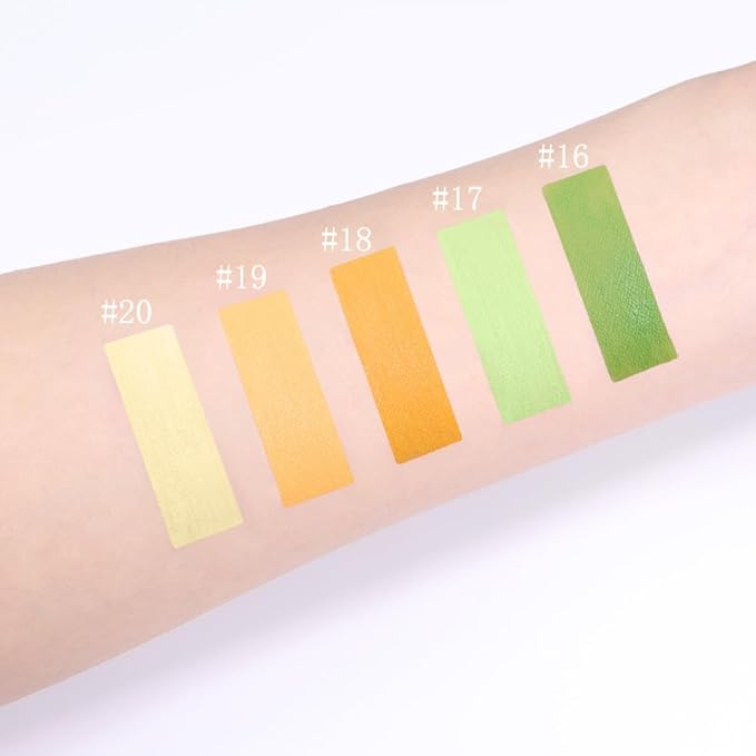 evpct 5Pcs Light Neon Yellow Orange Green Matte Liquid Lipstick Lip Stain Sets for Women Matte+Lipstick Long Lasting 24 hr Hours Magic Lipstick 24 Hours original Waterproof Set04