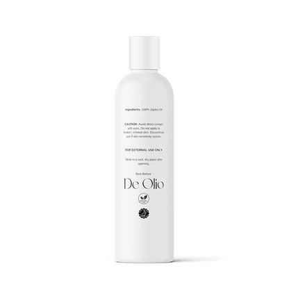 | Golden Jojoba Oil | 100% Pure & Natural | Face, Hair and Body | Cold Pressed | Soap Making & Massage | Carrier Oils | 8fl. oz. (236mL)