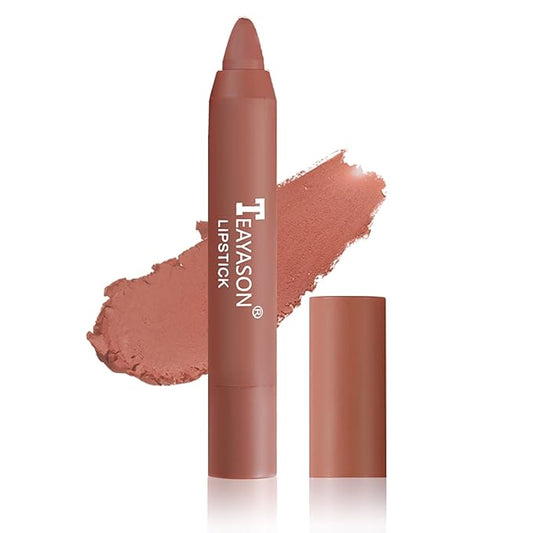 1PCS Nude Matte Lipstick Lip Crayon Lipstick Waterproof Long
