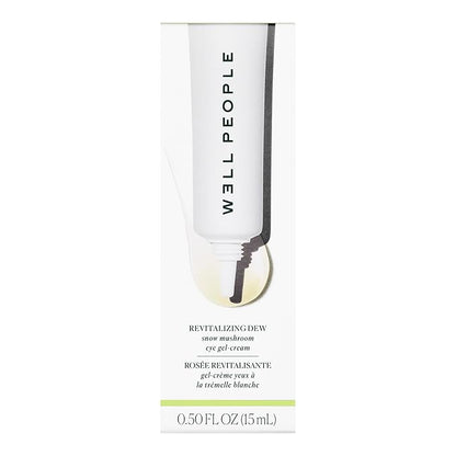 Well People Revitalizing Dew Snow Mushroom Eye Gel-Cream, Gel-based Eye Cream For Moisturizing Undereyes, Targets Fine Lines, Vegan & Cruelty-free