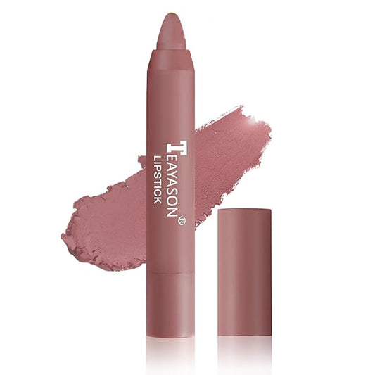1PCS Nude Matte Lipstick Lip Crayon Lipstick Waterproof Long