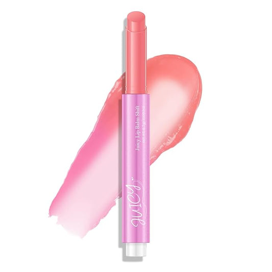 KYDA Juice Jelly Tinted Lip Balm, Glossy Color Changing Lipstick, Dewy Glow Lip Color, Click Packaging Moisturizing Lip Balm with Vitamin E, #Rose