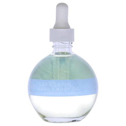 Savasana Calming Hand and Body Oil - Intensely Moisturizing And Hydrating Blend - Made With Lavender, Eucalyptus, And Rosemary Oils - Soothe Your Mind And Nourish Your Body - 2.5 Oz