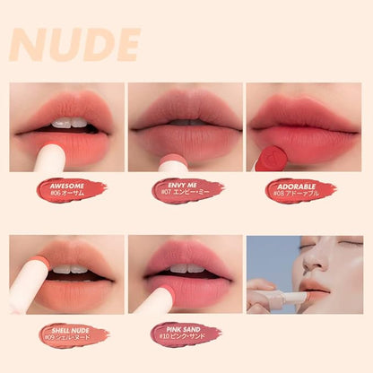 rom&nd Zero Matte Lipstick 3g, 18 TANNING RED, 3g,