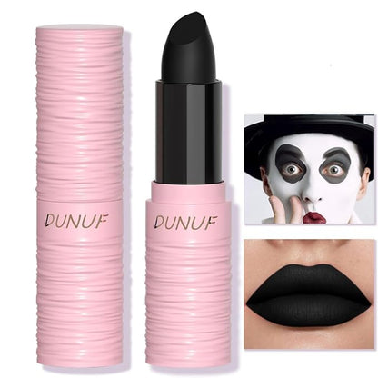 Halloween Black Matte Lipstick, Black Lip Face Body Long