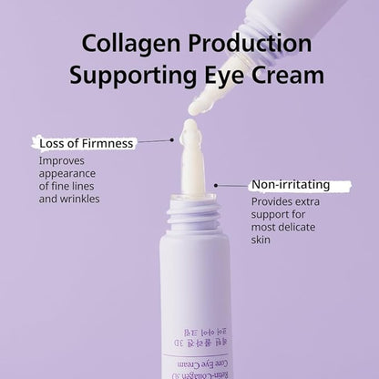 Retin-Collagen 3D Core Eye Cream – Anti-Aging Eye Cream with Bakuchiol & 7 Collagens, Firms & Hydrates Delicate Areas, Lightweight & Non-Irritating, For All Skin Types, 0.51 fl.oz.