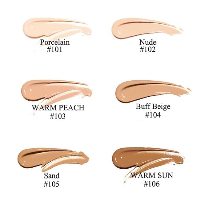 2 Pack PHOERA Foundation,Flawless Soft Matte Liquid Foundation
