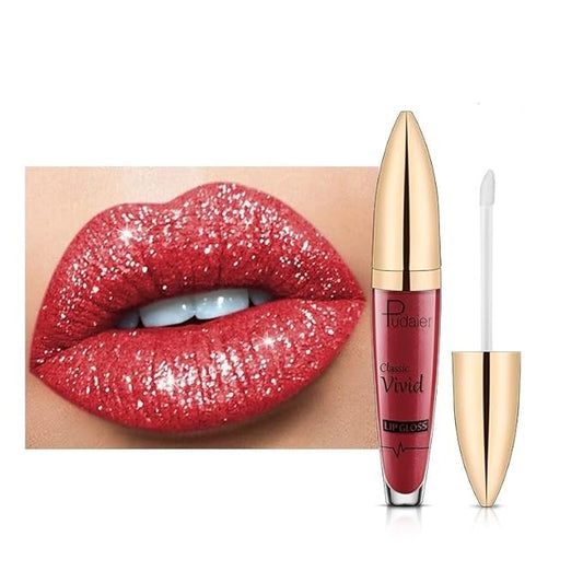 Popular Pudayier matte pearl lip gloss non-stick cup lip glaze coloring liquid lipstick lip honey (08)