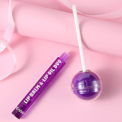 Tinted Lip Balm Lollipop Lip Gloss, (Orange)