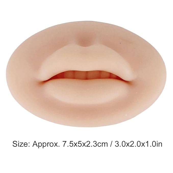 ZJchao 3D Fake Lips, Silicone Fake for Lips Training
