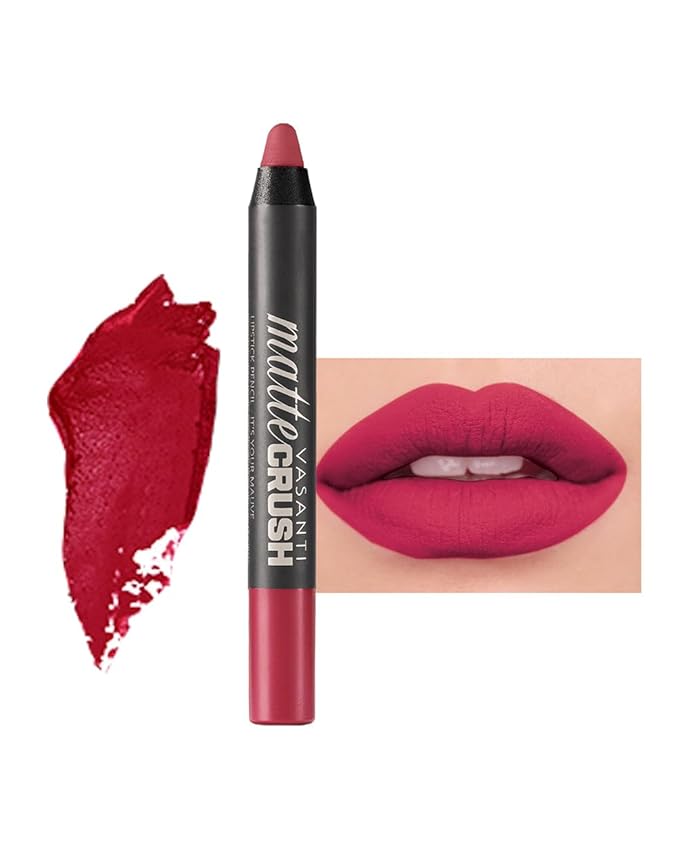 VASANTI Matte Crush Lipstick Pencil (Dozen Roses - (Dozen