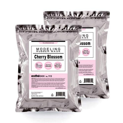 No.113 Cherry Blossom Modeling Mask Powder for Professional Facial Treatment, 35 Oz. (2 Pack) – Soothing & Elasticity Boost, Ideal for Sensitive & Mature Skin – Made in Korea, K-Beauty