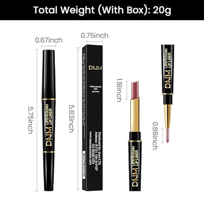 evpct 1Pcs Light Mauve Red Matte Lip Line
