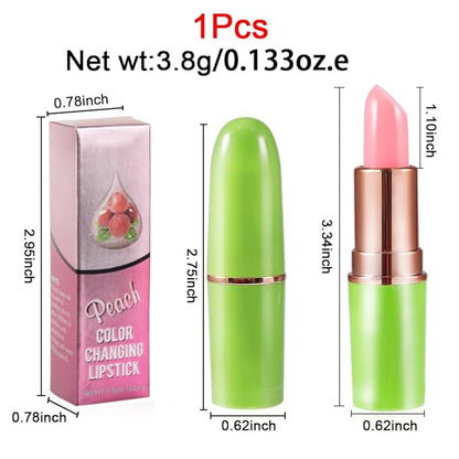BINGBRUSH Peach Color Changing Lipstick Queen,Moisturizer Long Lasting Lipstick