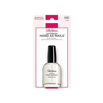 Sally Hansen Advanced Hard as Nails, clear, 0.45 Fluid Ounce (Pack of 2)