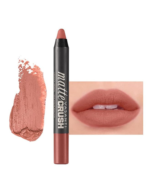 VASANTI Matte Crush Lipstick Pencil - Soft, Smooth, High