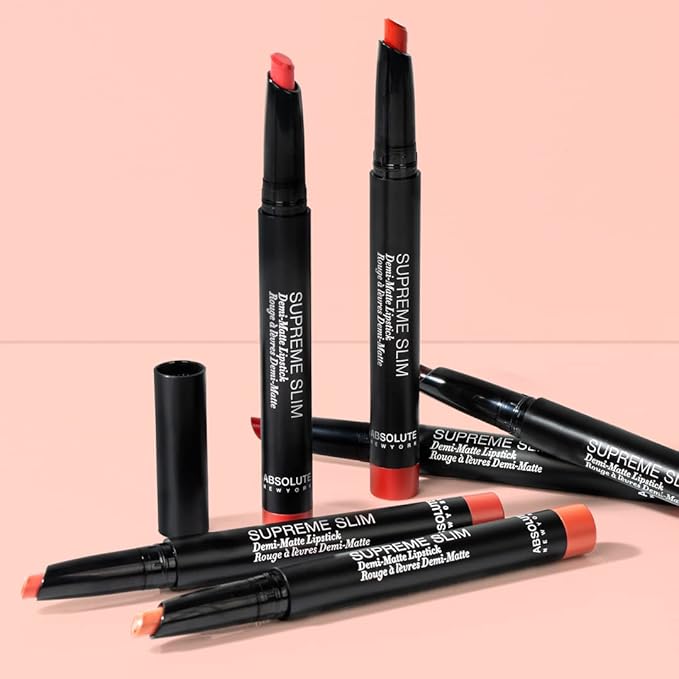 Absolute New York Demi-Matte Supreme Slim Lipstick (Peony)