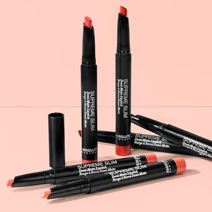 Absolute New York Demi-Matte Supreme Slim Lipstick (Peony)