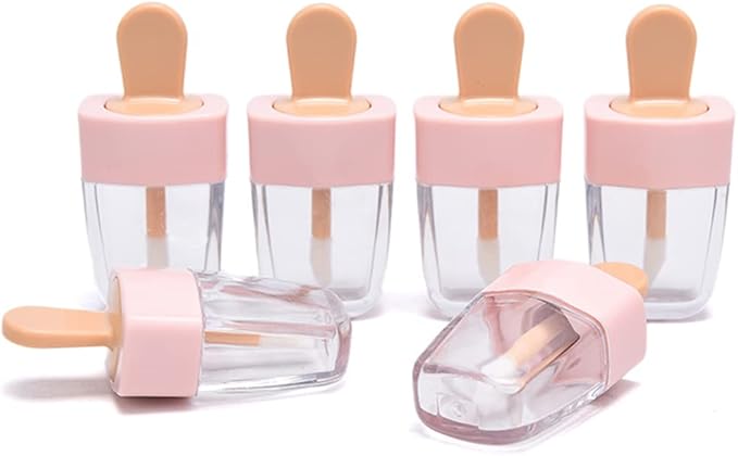 12 Pcs Ice Cream Shaped Empty Lip Gloss Gloss